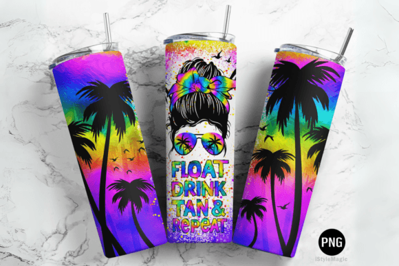 Download Float Drink Tan Repeat Summer Tumbler - Summer tumbler Collection