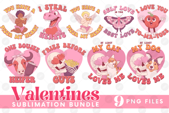 Download Valentines Sublimation Bundle Cupid Cow - Valentines sublimation Collection