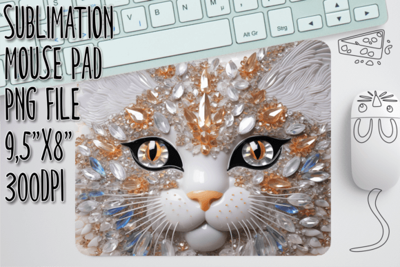 Download 3D Cat Sublimation Mouse Pad - Sublimation mouse pad Collection