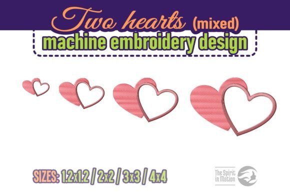 Download Romantic Two Hearts Design - Hearts design Collection