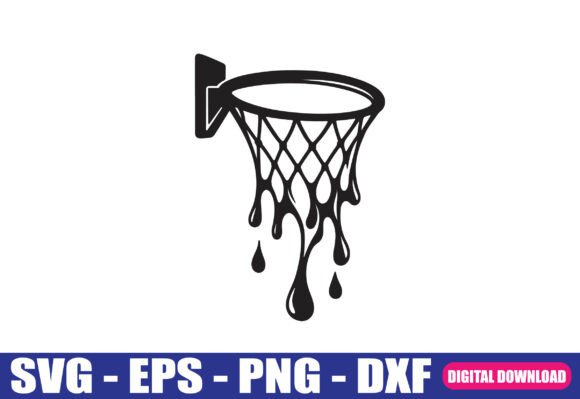 Download Melting Basketball Hoop SVG - Basketball Collection