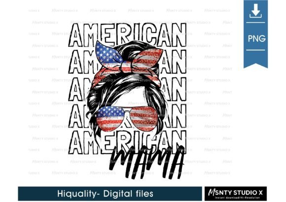 Download USA American Mama Sublimation Design - Premium Resources