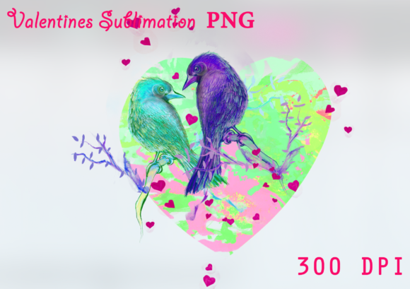 Download 6 Birds New Valentines Sublimation PNG - Valentines sublimation Collection