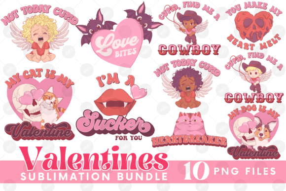 Download Valentines Sublimation Bundle | Cupid - Valentines sublimation Collection